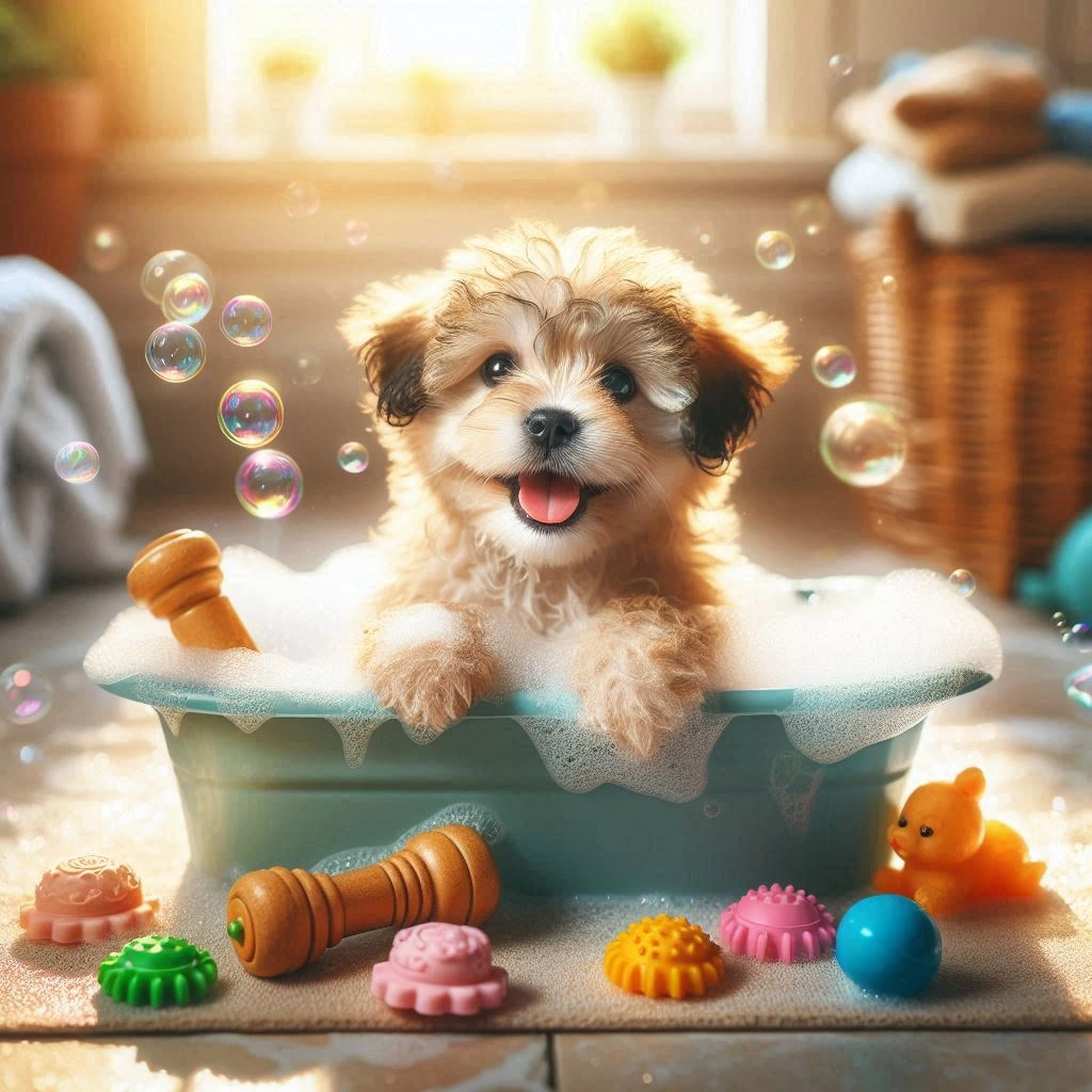 Higiene e banho para cachorro filhote